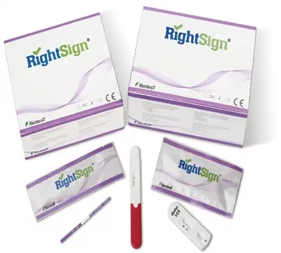 Prueba rápida de embarazo de HCG